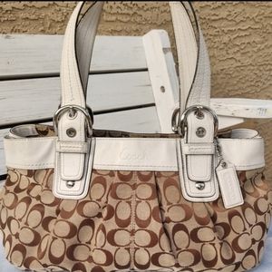 Coach Soho Signature Pleated Shoulder Tote F13742